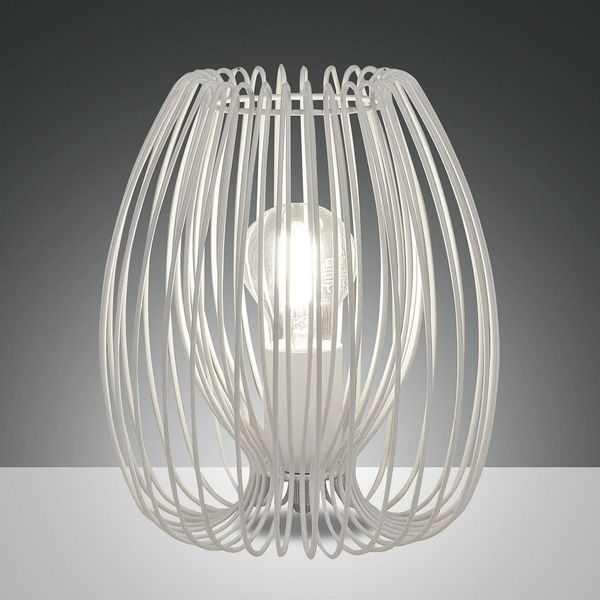 Fabas Luce 3677-34-102 Tischleuchte Camp 24cm weiss E27