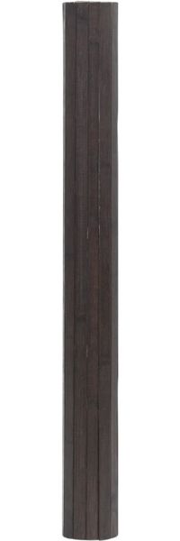 vidaXL Teppich Rechteckig Dunkelbraun 70x400 cm Bambus 376761 Bild 3