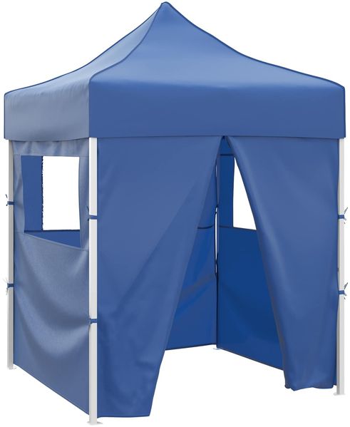 vidaXL Party-Zelt Blau 200 x 200 x 315 cm Oxford-Stoff 42023531