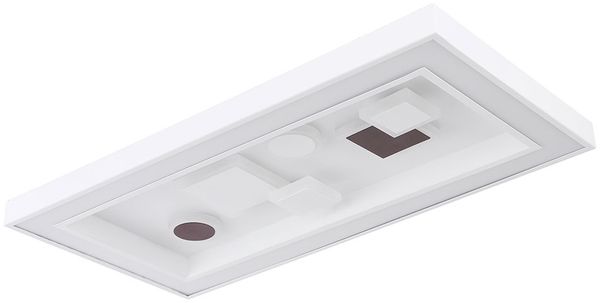 LED Deckenleuchte, dimmbar, Fernbedienung, CCT, L 60 cm