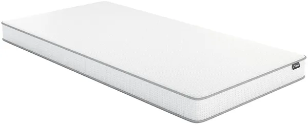 Vente-unique - ASTYANAX Matratze Stoff Weiß - B 90 cm x H 12 cm x L 190 cm