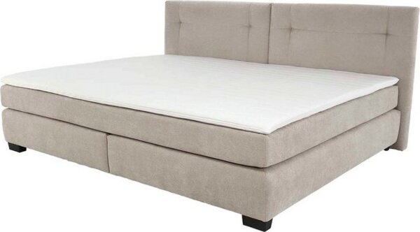 Jockenhöfer 'Family' Boxspringbett, 240x200 cm, Mikrofaser Beige Bild 4
