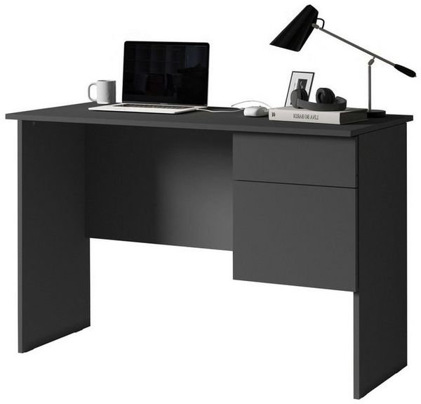 INOSIGN Schreibtisch Essential, Schreibtisch, kleiner Computertisch, Bürotisch für Büro (1-St), mit 1 Tür,1 Schublade, Arbeitsplatte Breite 110 cm