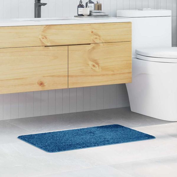 vidaXL Rutschfeste Badmatte Blau 50 x 80 cm PP 4019833