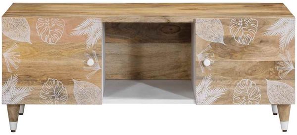 Couchtisch, Sofatisch 100x54x40 cm Massivholz Mango