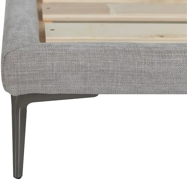 Vente-unique - RIMOTA Bett Stoff Grau - B 216 cm x H 104 cm x L 198 cm Bild 6