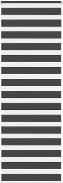 Doppelrollo Duo-Rollo Schwarz 85x230 cm Stoffbreite 80,9 cm Polyester