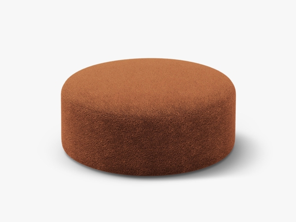 Micadoni Pouf Dia 90cm Boucle Rolf Ziegel