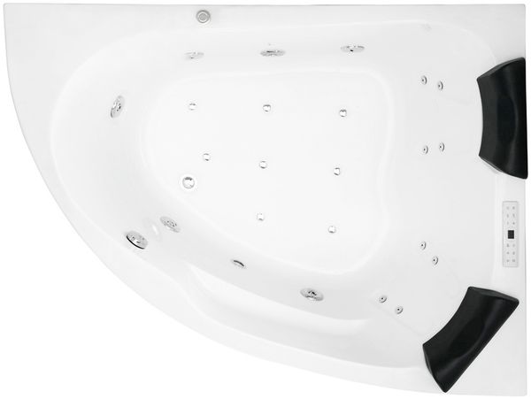 Langeck Whirlpool Royal 160x125 rechts Made in Germany 21 Düsen ohne Armatur : Ohne Armaturen