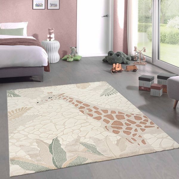 Carpetia Kinderteppich Modern Spielteppich, rechteckig, Höhe: 14 mm, Hoch-Tief 3D Effekt Pflegeleicht Allergikergeeignet