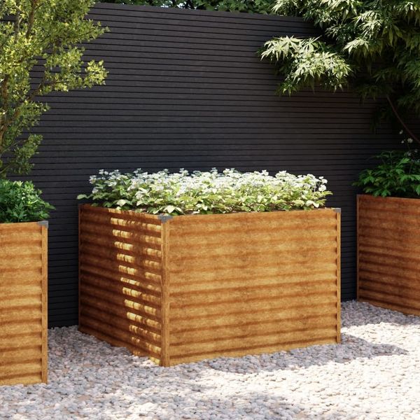 vidaXL Hochbeet 100x100x69 cm Cortenstahl 152002