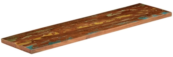 vidaXL Tischplatte 110x40x2,5 cm Rechteckig Altholz Massiv 371039