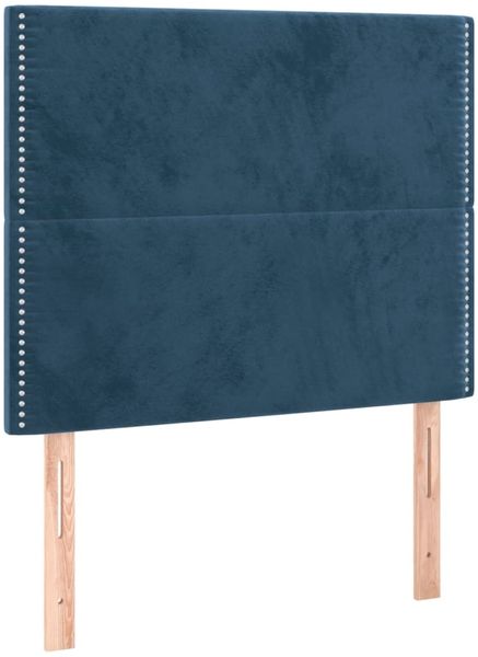 Boxspringbett mit Matratze & LED Samt Dunkelblau 120x200 cm Bild 7