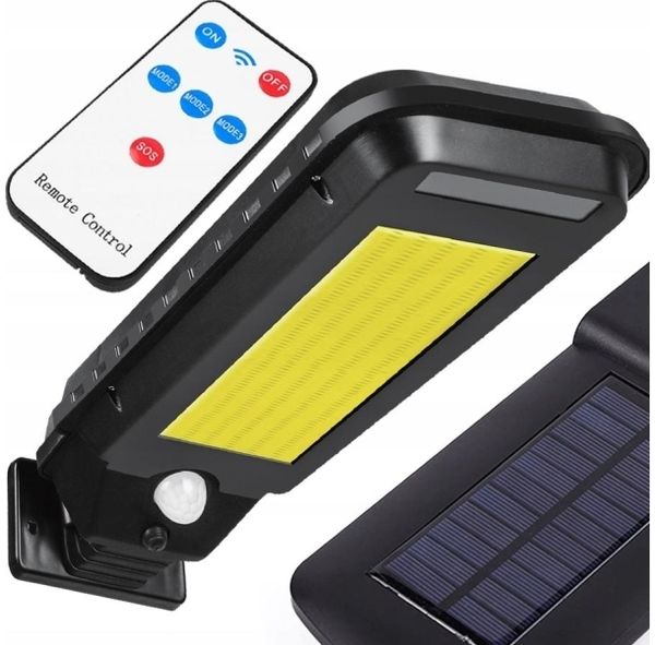 LTC Solar-Wandleuchte 30 W COB 2000 lm Bewegungs- und Dämmerungssensor Akku 2400 mAh + Fernbedienung