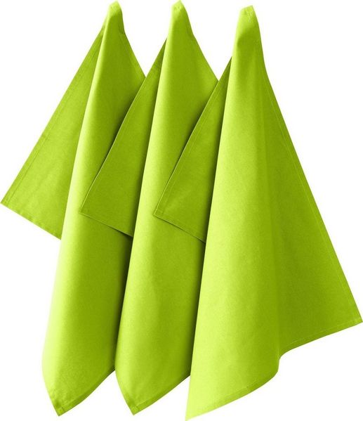REDBEST Geschirrtuch Geschirrtuch "Seattle" 3er-Pack, Baumwolle Uni