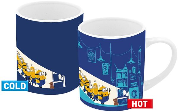 Geda Labels GmbH Tasse Farbwechsel More than a Minion, 1-tlg, Keramik, Blau, 250ml, mit Thermoeffekt