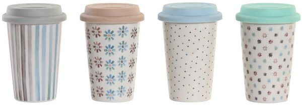 DKD Home Decor Tasse mit Deckel, Standard