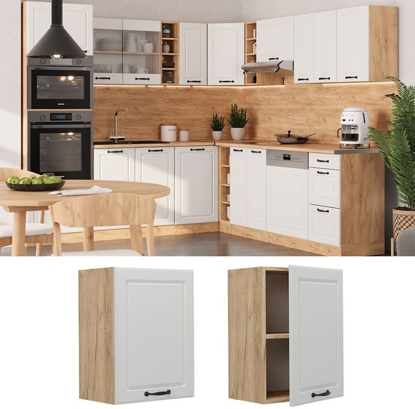Hängeschrank R-Line Weiß Landhaus 45 cm Vicco Bild 2