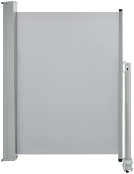 vidaXL Ausziehbare Seitenmarkise 100x300 cm Grau 45186