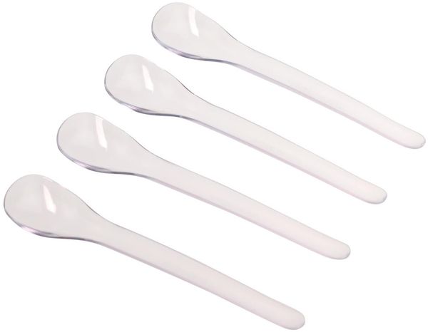 Fackelmann Eilöffel 14 cm transparent oder weiß 4 Stück