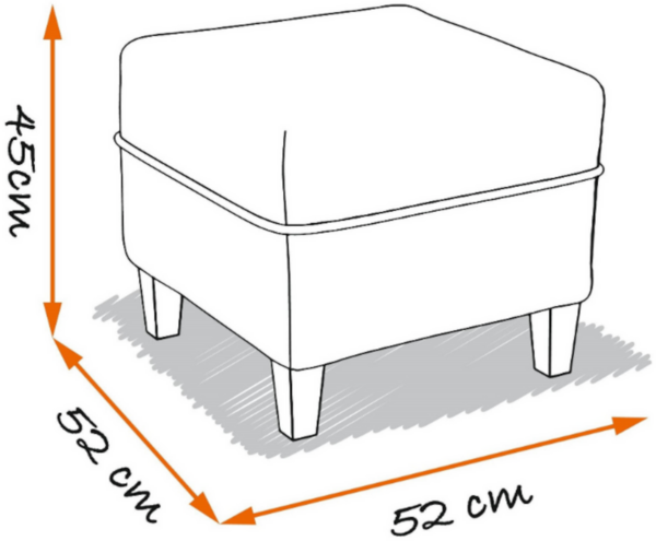 Supellex Sofia Ohrensessel mit Hocker | Design Herzchen Rosa Bild 6