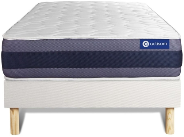 Actiflex morpho matratze 90x190cm + Bettgestell mit lattenrost , Härtegrad 2 , Taschenfederkern und Memory-Schaum , Höhe : 24 cm