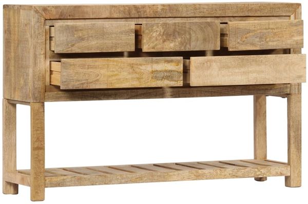 vidaXL Sideboard 120x30x75 cm Massivholz Mango 247479 Bild 4