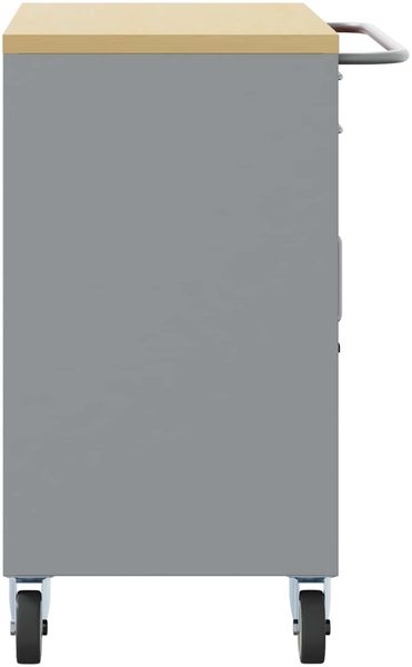 vidaXL Werkbank mit Schubladen 3 pcs Rot und Grau 150 x 55 x 85 cm 3321369 Bild 7