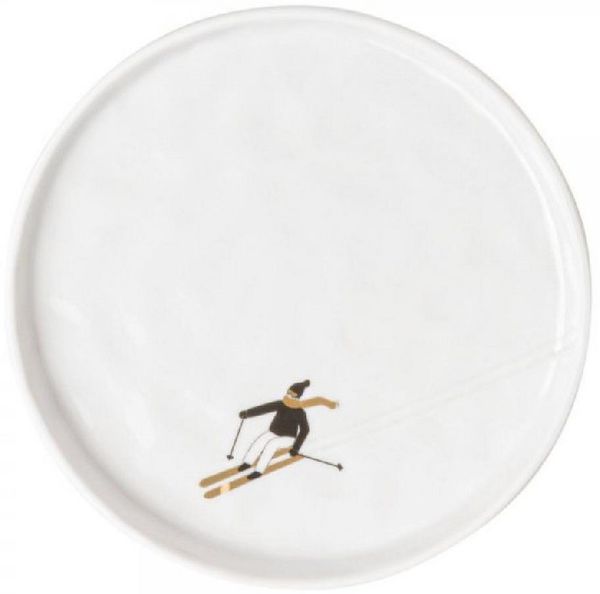 Räder Geschirr Design Teller Schneetag Skifahren (15cm)