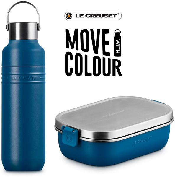 Le Creuset On the Go Kids-Set To-Go Deep Teal 2-tlg.