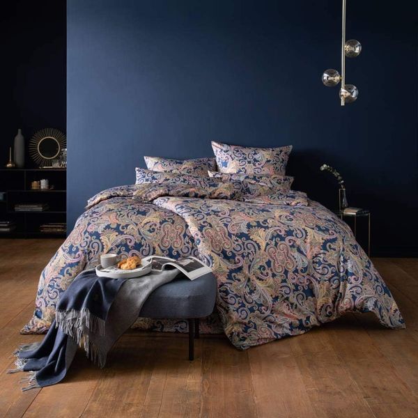 Estella Mako Jersey Bettwäsche 155x220 Ornelio marine Paisley bunt 6371-270