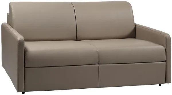 Vente-unique - CALIFE Sofa Kunstleder Schokoladenbraun - B 223 cm94 cm x H 85 cm x L 170 cm