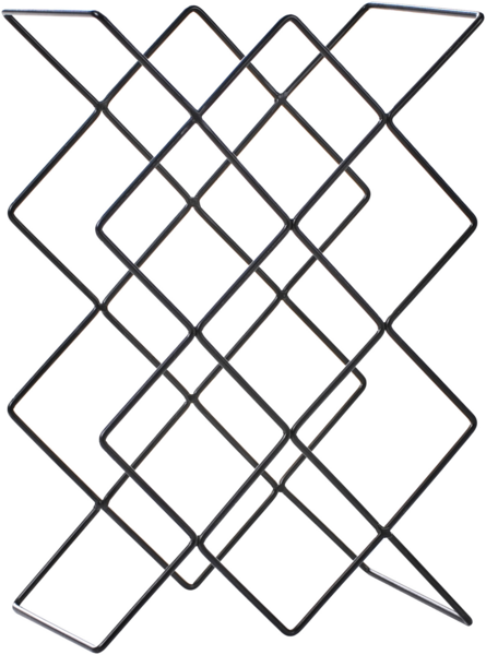 Weinregal RATHKEALE Metall Schwarz