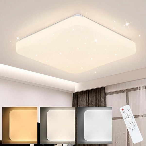 ZMH LED Deckenleuchte Rund – Moderne Deckenlampe für Wohnzimmer Schlafzimmer Flur, CCT, LED fest integriert