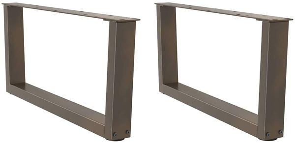 vidaXL Couchtischbeine V-Form 2 Stück Naturstahl 70x(30-31,3) cm Stahl 4012619