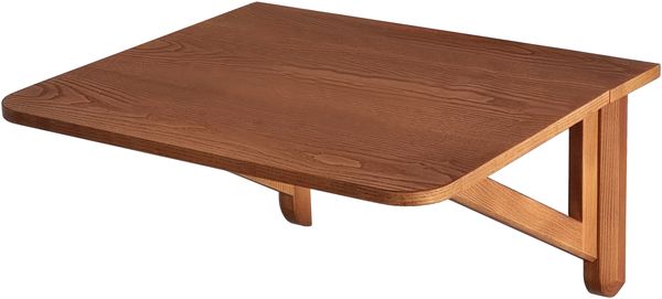 Ragaba Wandklapptisch, MDF furniert & Beine aus Eschen-Massivholz Eiche gebeizt, 60x70 cm, Eichenbeize