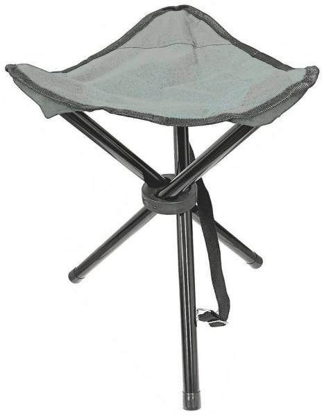 HAC24 Campinghocker Camping Hocker Falthocker Angelhocker Campingstuhl Dreibeinhocker, bis 80 kg inkl. Tragegurt und Klettverschluss