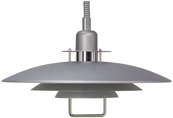 BELID Leuchten No. 121477 E27 Pendelleuchte Primus II grau 43cm