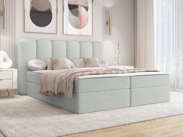 Boxspringbett Selgomi I (Farbe: Lambi 11, Größe: 140x200)