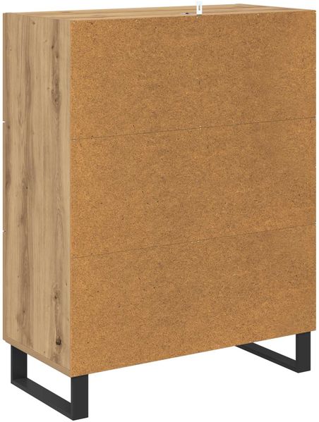 vidaXL Sideboard Artisan-Eiche 69,5 x 34 x 90 cm Verbundholz und Eisen 881646 Bild 8