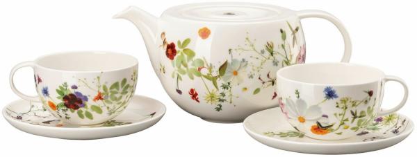 Rosenthal Geschirr-Set Brillance Grand Air Teeset 5tlg, Bone China, Sets