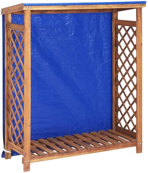vidaXL Kaminholzregal 105x38x115 cm Akazie Massivholz 46566