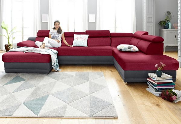 sit&more Wohnlandschaft Xenia U-Form, wahlweise mit Bettfunktion