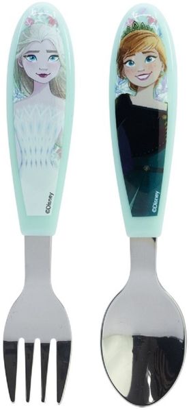 Frozen Kinderbesteck Set 2-teilig – Löffel & Gabel mit Motivgriffen