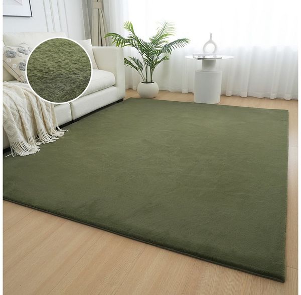 OTTO home Fellteppich Balu, Kunstfellteppich, Modern, Langflor Teppich, rechteckig, Höhe: 20 mm, Kaninchenfell-Haptik, kuschelig, weich, Wohnzimmer, Schlafzimmer