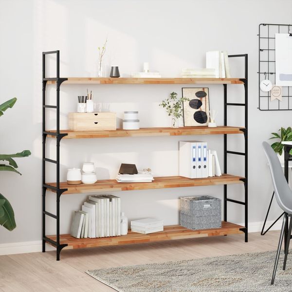vidaXL Schweberegal 140x30x4 cm Massivholz Akazie Ölbehandelt 3279623