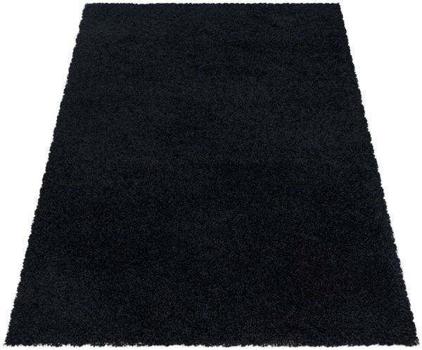 Shaggy Teppich SYDNEY BLACK 120 X 120cm Rund