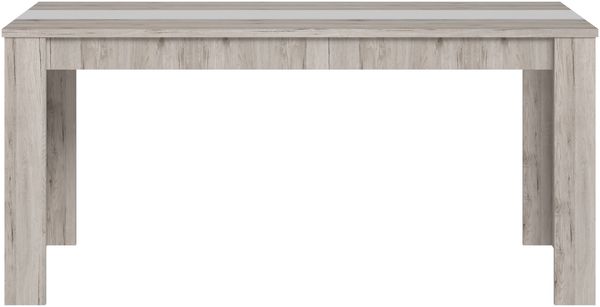 FORTE Dining Tables Esstisch, Holzwerkstoff, Beige/Braun/Weiß, 160 x 74,7 x 90 cm