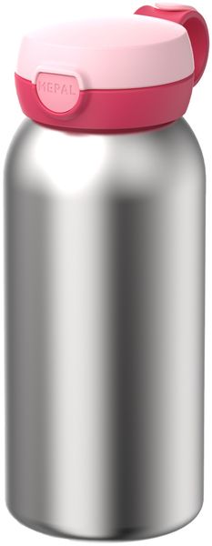 Mepal CAMPUS Edelstahl-Trinkflasche mit Klappdeckel 600 ml - Cool Pink