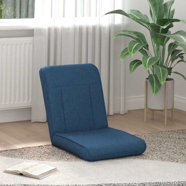 vidaXL Verstellbarer Fußsessel Blau Stoff 42028172